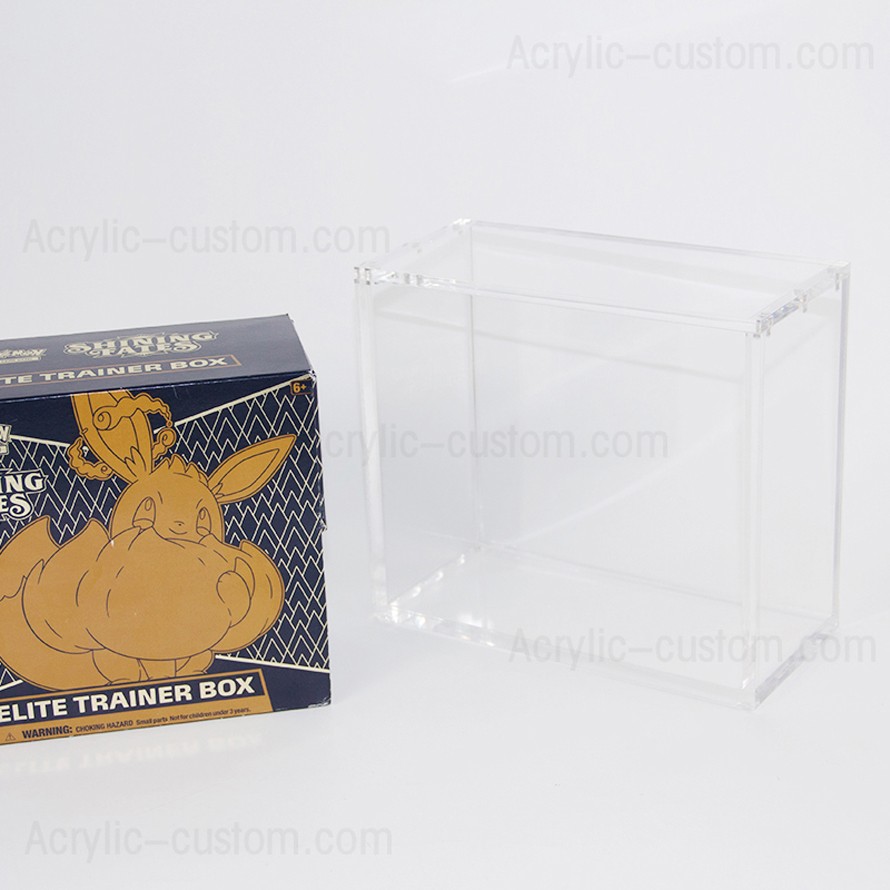Popular Acrylic Pokemon Booster Box Custom Size Game Display Case