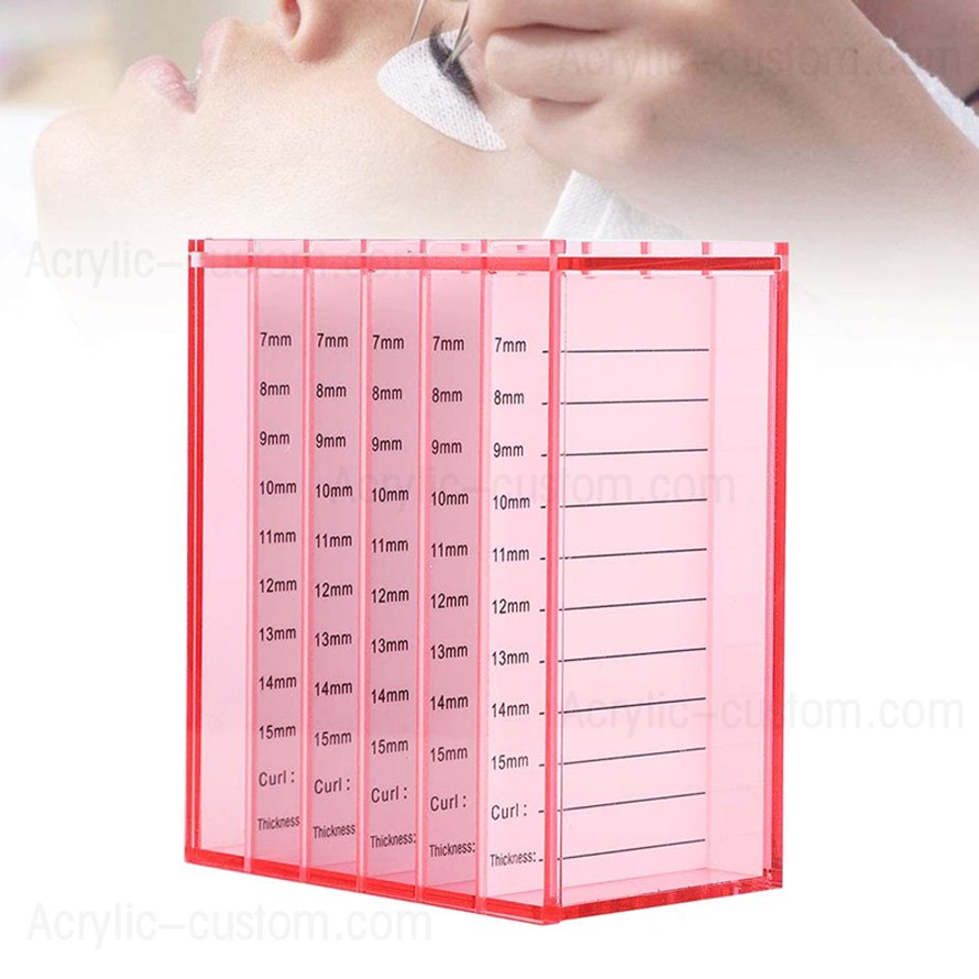 Caja de almacenamiento de pestañas Organizador de azulejos de pestañas de 5 capas