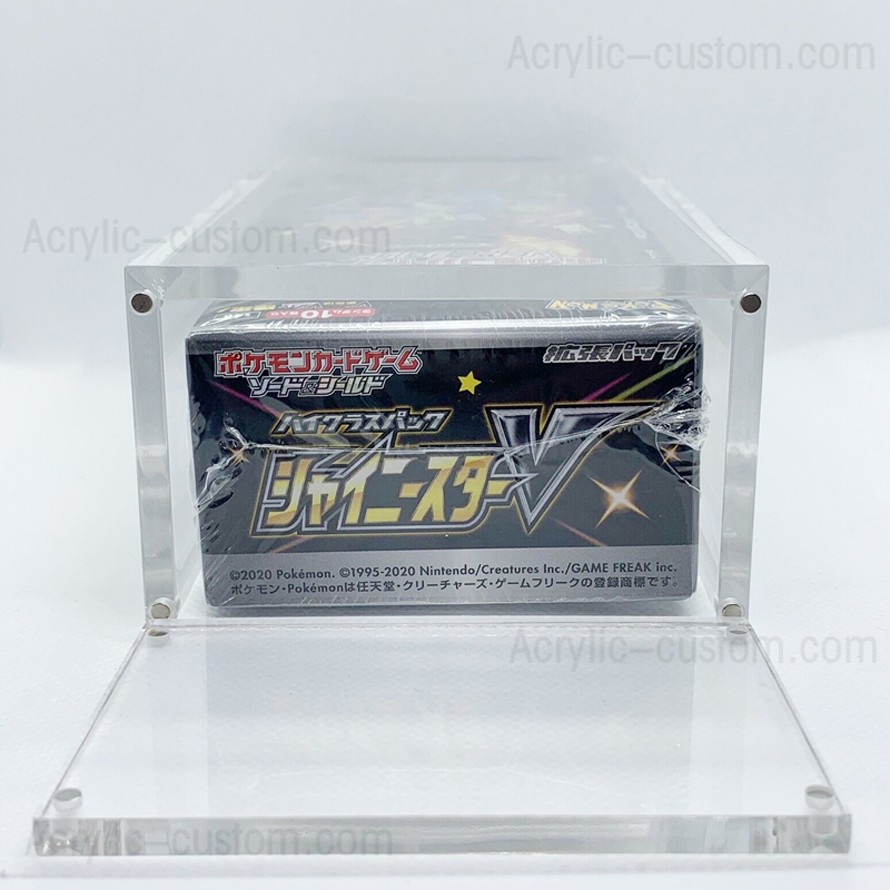 Acrylic Pokemon Booster Magnet Box Game Display Cases