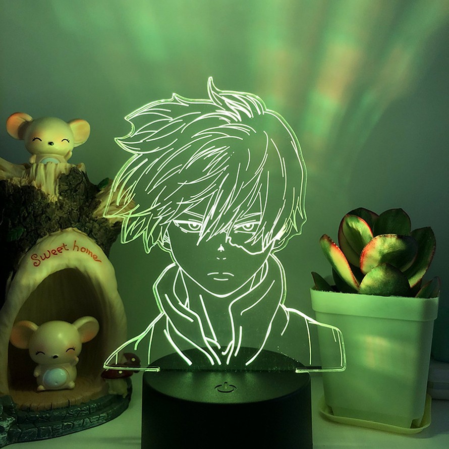 Personajes de anime 3D Night Light Illusion LED Night Light