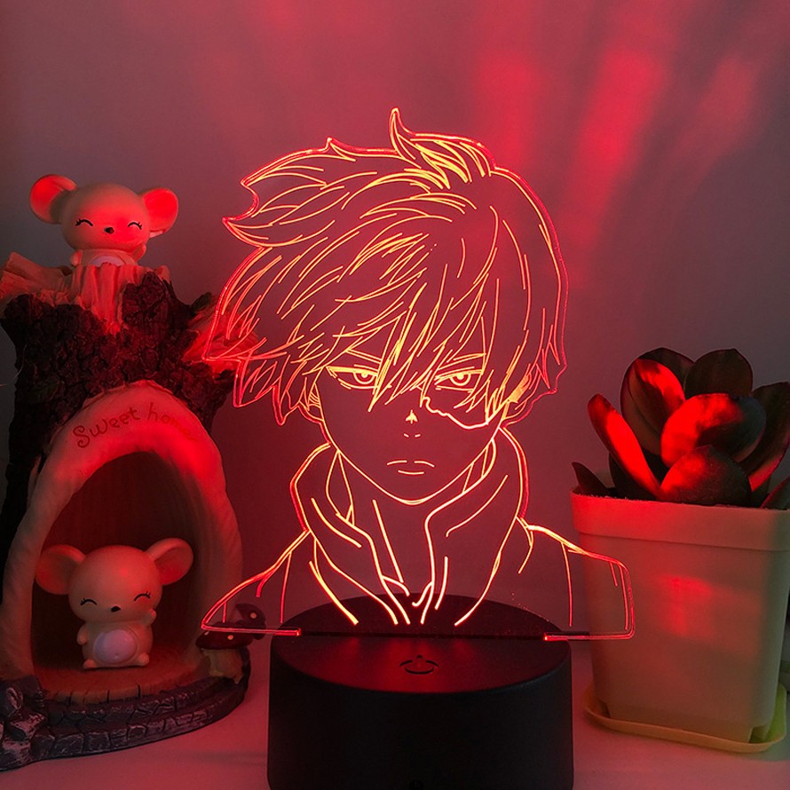Personnages d'anime 3D Night Light Illusion LED Night Light