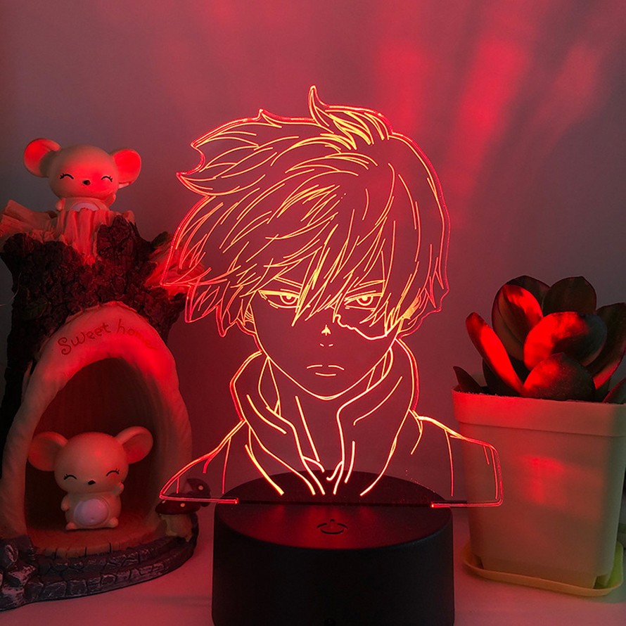 Персонажи аниме 3D Night Light Иллюзия Светодиодный ночник