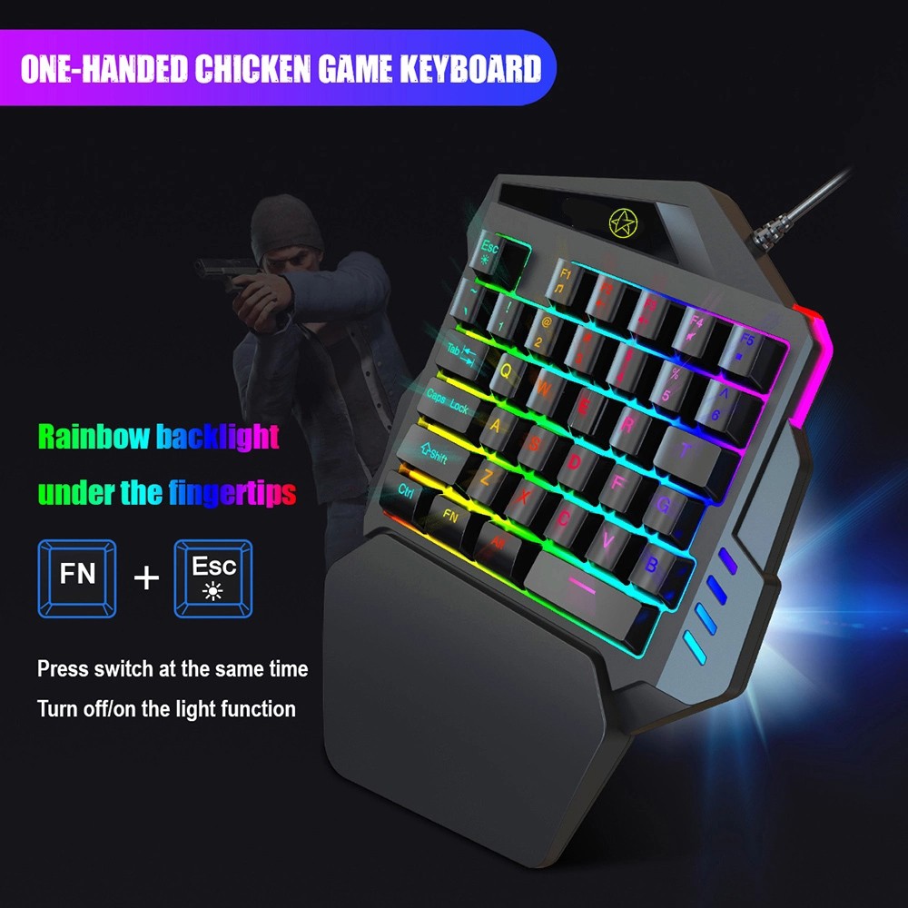 teclado para juegos con cable