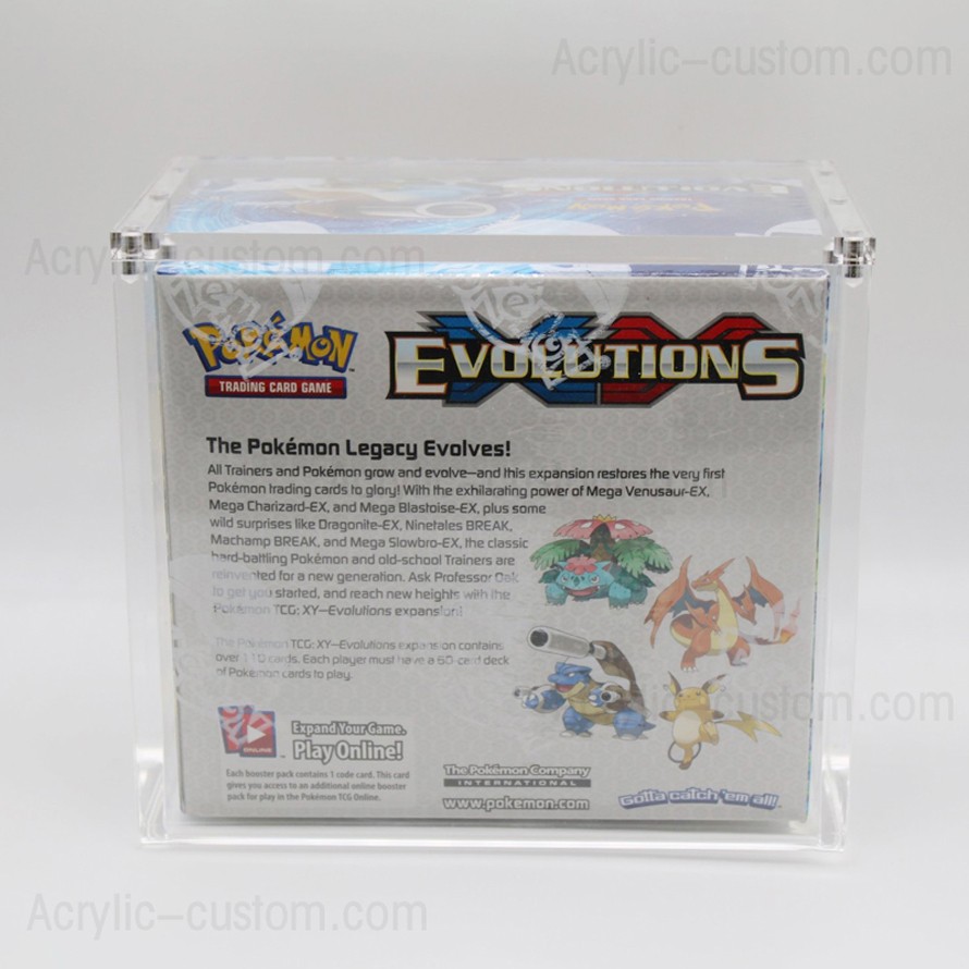 Pokemon Booster Box Acrylic Case XY Evolutions Booster Boxes