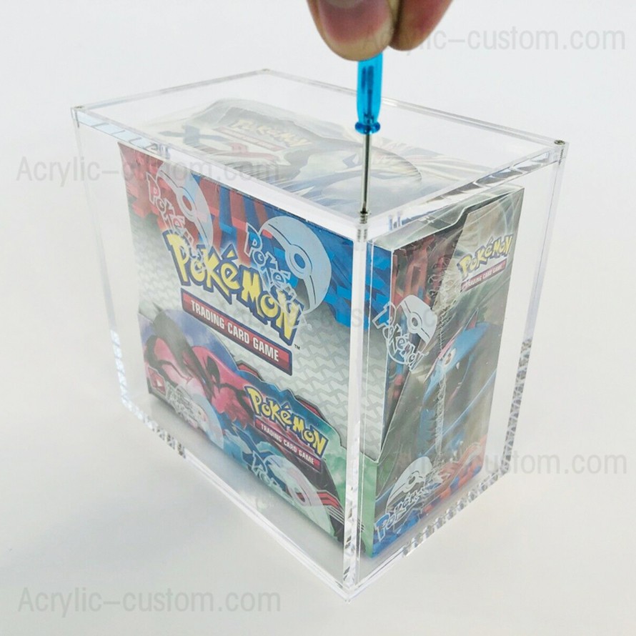 Boîtes acryliques de booster de tension vive Pokemon