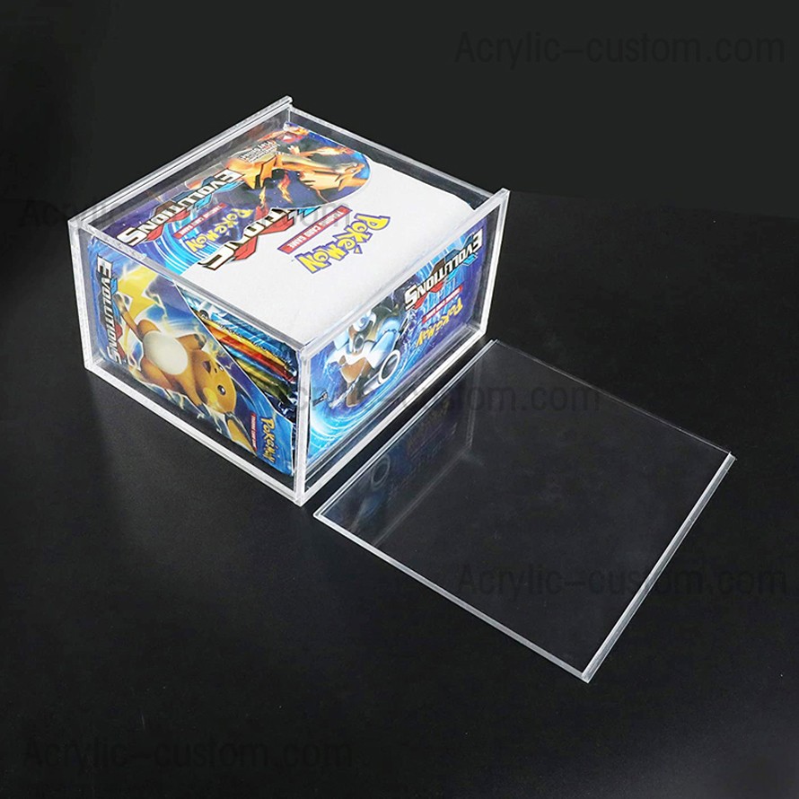 Caja de sobres de Pokemon acrílica coleccionables a prueba de polvo