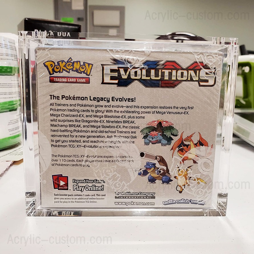 Acrylic Pokemon Evolutions Booster Box Trainer Box
