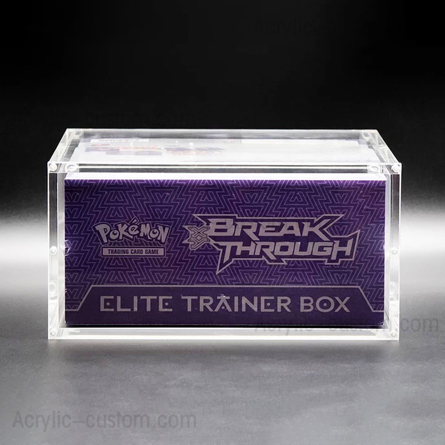 Caja personalizada Pokemon Elite Trainer Caja acrílica Pokemon Booster
