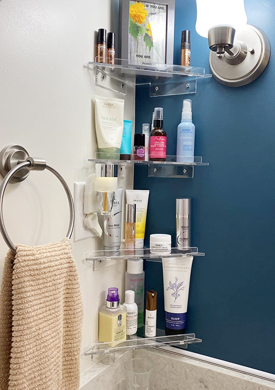 Clear Acrylic Wall Mount Floating Shelves