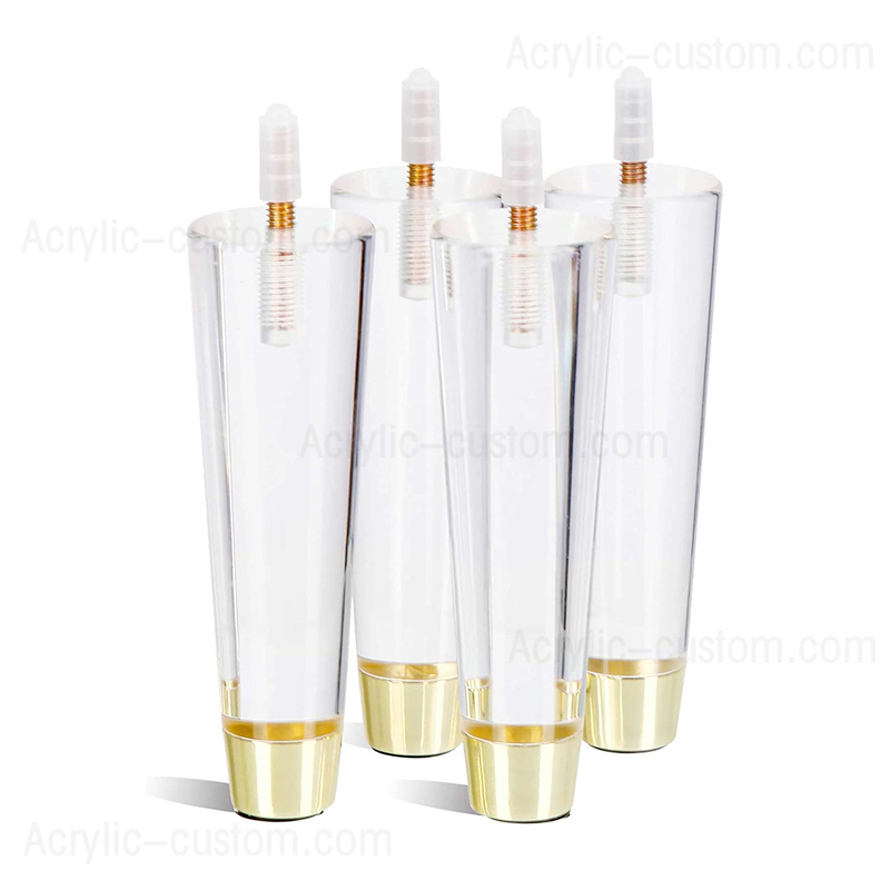 Long Acrylic Furniture Support Legs for Furniture Decor