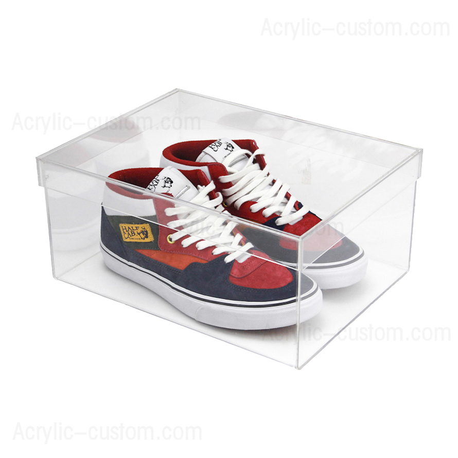 Clear Shoe Box with Lid for Sneaker Shoe Storage