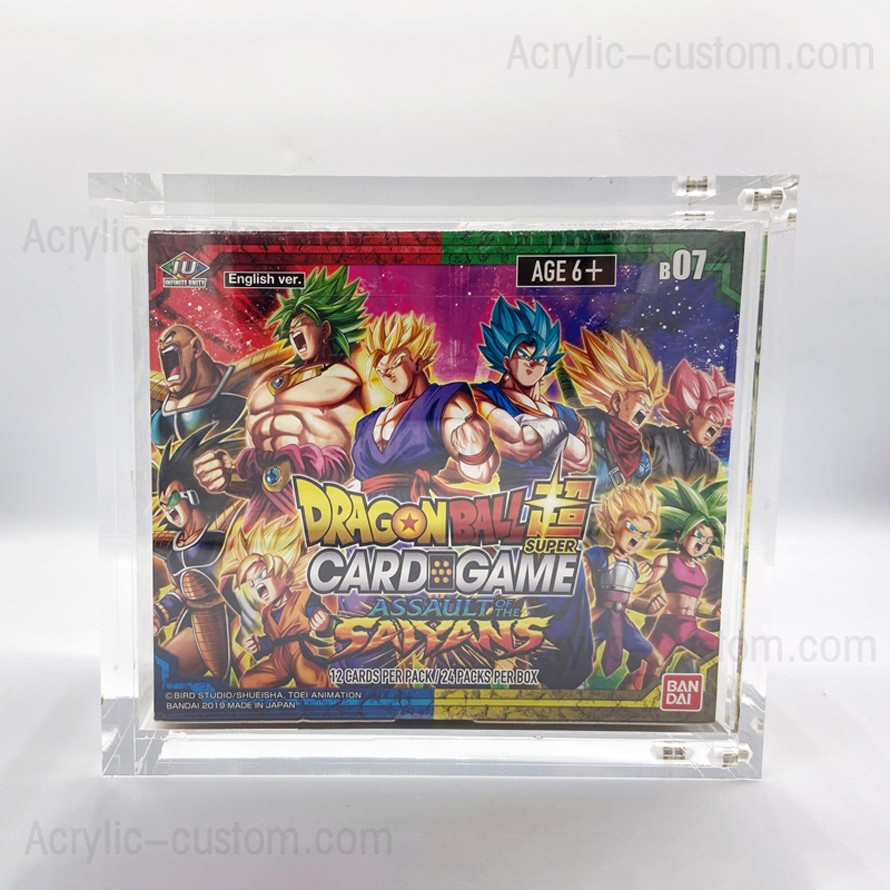 Caja protectora de Dragon Ball Caja de refuerzo de Pokemon acrílico