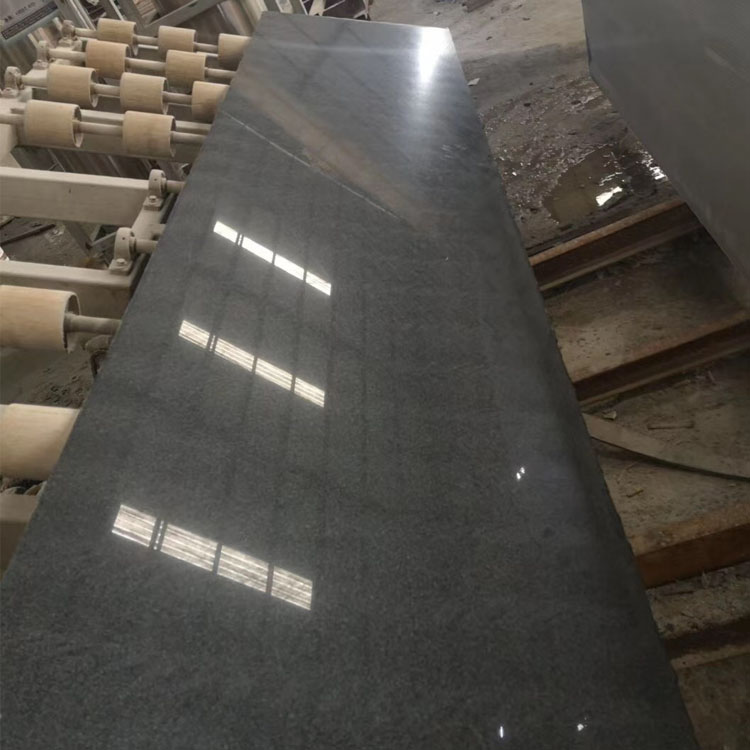 dark grey granite polished slabs for countertop