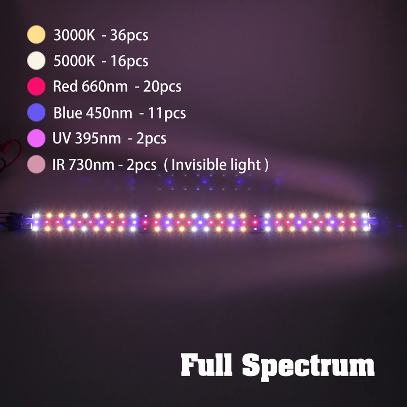DC48V Separate 3 Channel 500x30mm LED Full Spectrum Grow Light Strips