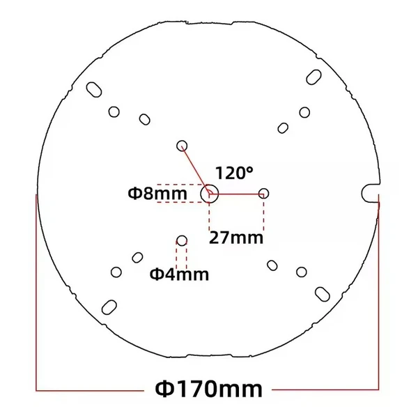 170mm Round Panel 36W 108V  DC LED Light Engine 