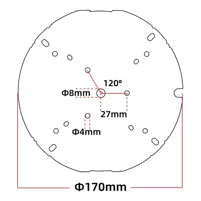 170mm Round Panel 36W 108V DC LED Light Engine 