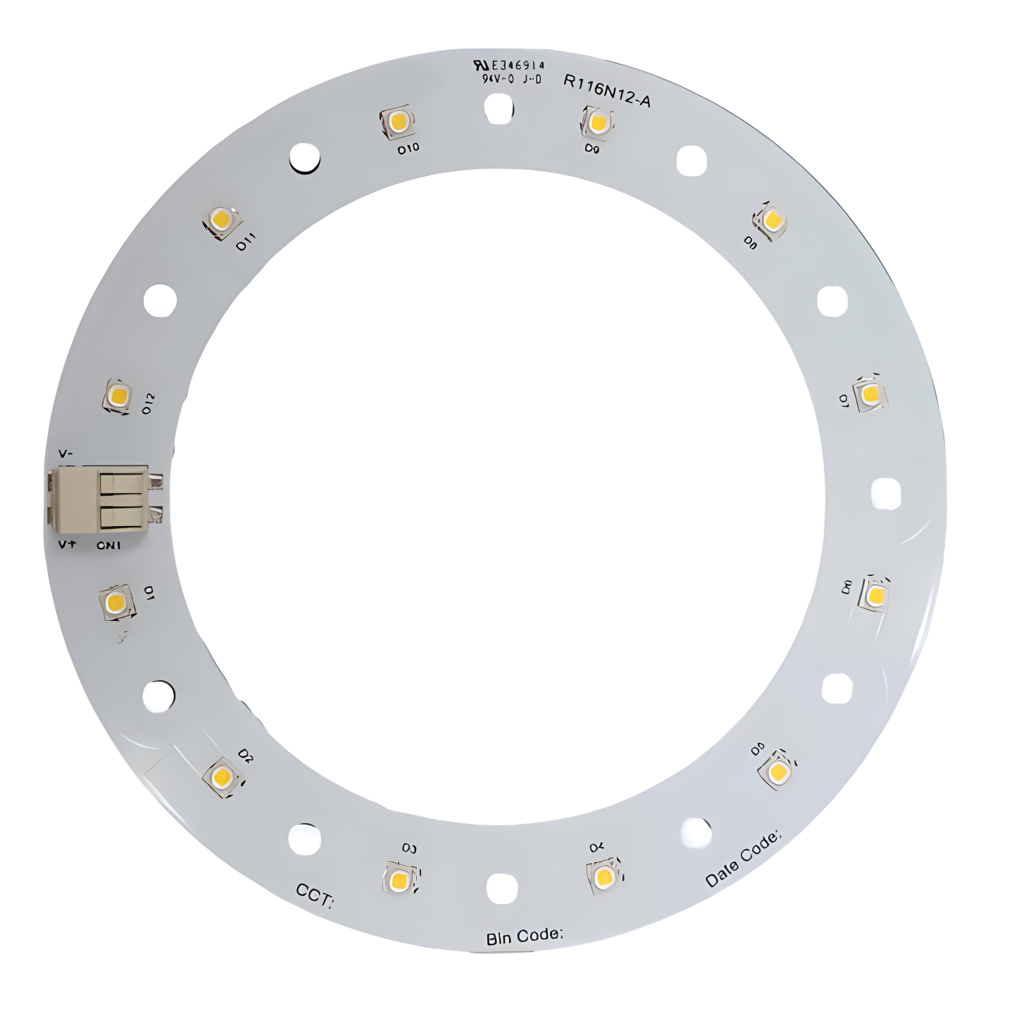 Custom LED Ring Module with LH351H White LED for General Illumination
