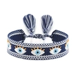 Wholesale Evil Eye Tassel Woven Bracelet