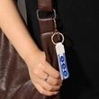 Evil Eye Embroidered Keychain, car key holder, bag ornament