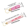 Custom Woven Keychain with Embroidery Personalized Keyring Key Holder & Bag Ornament