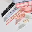 Custom Embroidered Bow Hair Clip – Stylish Hair Accessory with Inspirational Words