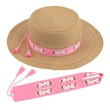 Custom Woven Embroidered Hat Band with Adjustable Tassels– Hat Accessory