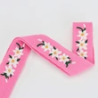 Custom Woven Embroidered Hat Band with Adjustable Tassels– Hat Accessory