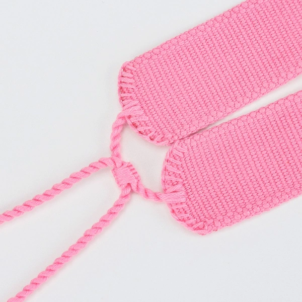 Custom Woven Embroidered Hat Band with Adjustable Tassels– Hat Accessory