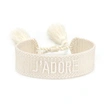 Lettering Tassel Woven Bracelet Embroidered Friendship Bracelets