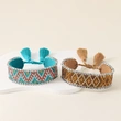Elegant Woven Tassel Bracelet Featuring Dazzling Rhinestone Accents