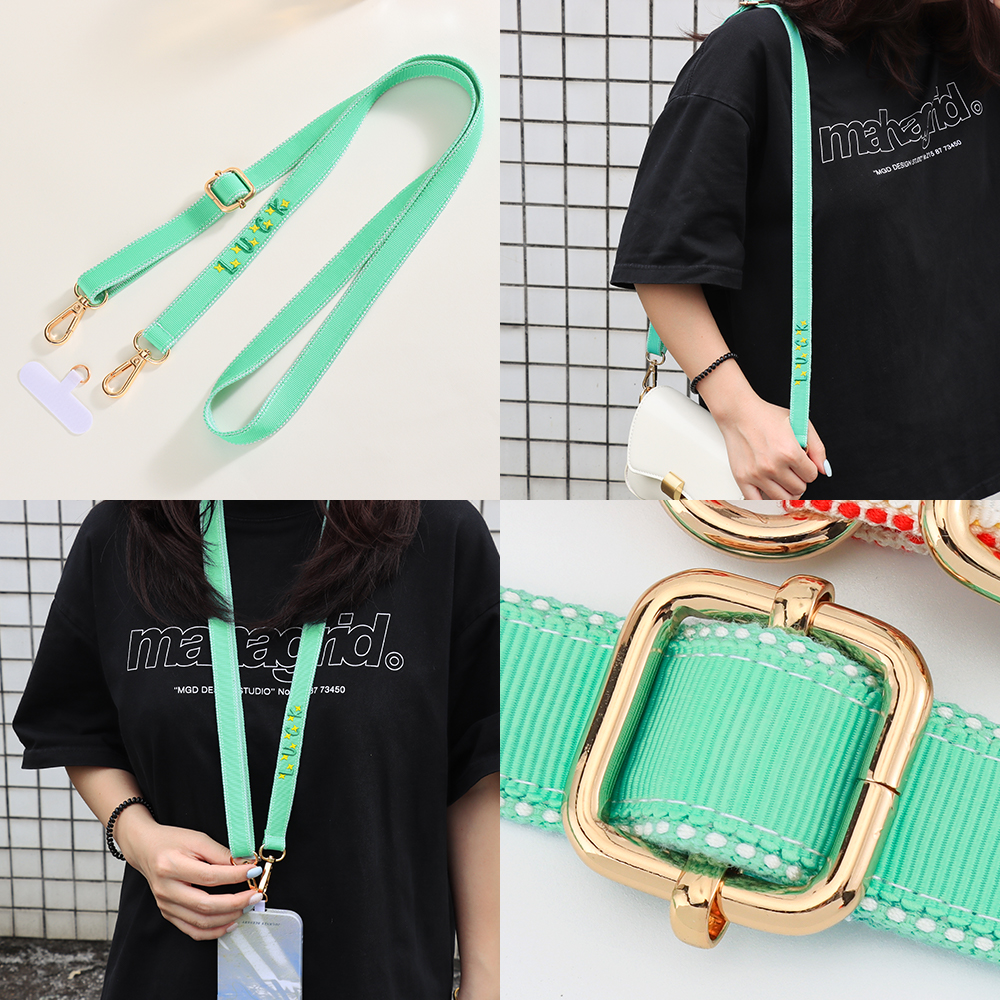 Custom Breathable Embroidered Lanyard Strap, Bag Strap & Phone Lanyard, Personalized Accessory
