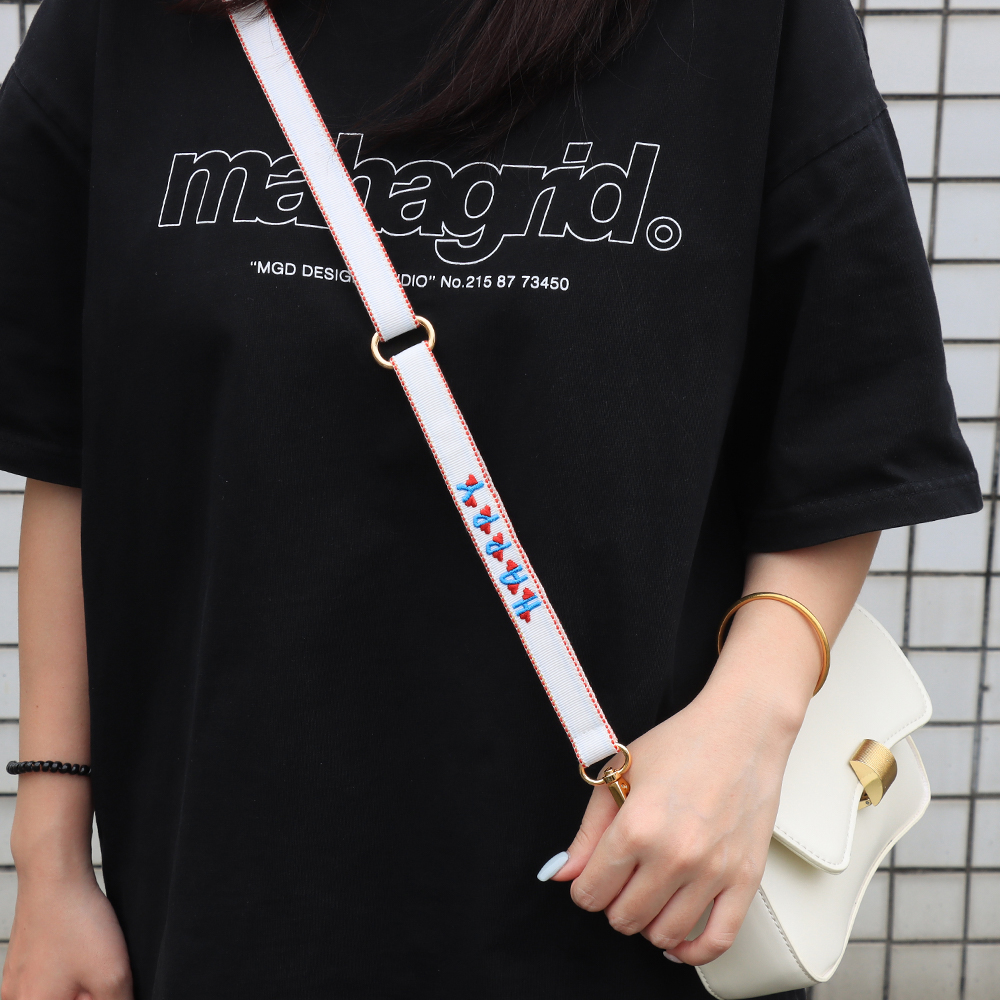 Custom Breathable Embroidered Lanyard Strap, Bag Strap & Phone Lanyard, Personalized Accessory