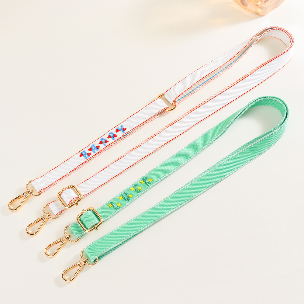Custom Breathable Embroidered Lanyard Strap, Bag Strap & Phone Lanyard, Personalized Accessory