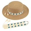 Personalized Hat Band with Embroidered Butterflies, Flowers, Evil Eye Motifs, and Custom Lettering – Adjustable to Fit Most Hats