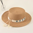 Personalized Hat Band with Embroidered Butterflies, Flowers, Evil Eye Motifs, and Custom Lettering – Adjustable to Fit Most Hats