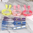 Heart Stud Woven Bracelets Handmade Friendship Bracelets with Metallic Hearts, no fading