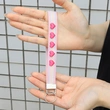 Embroidered Keychain Wrist Strap – Cute Heart & Star Designs with Stainless Steel Ring