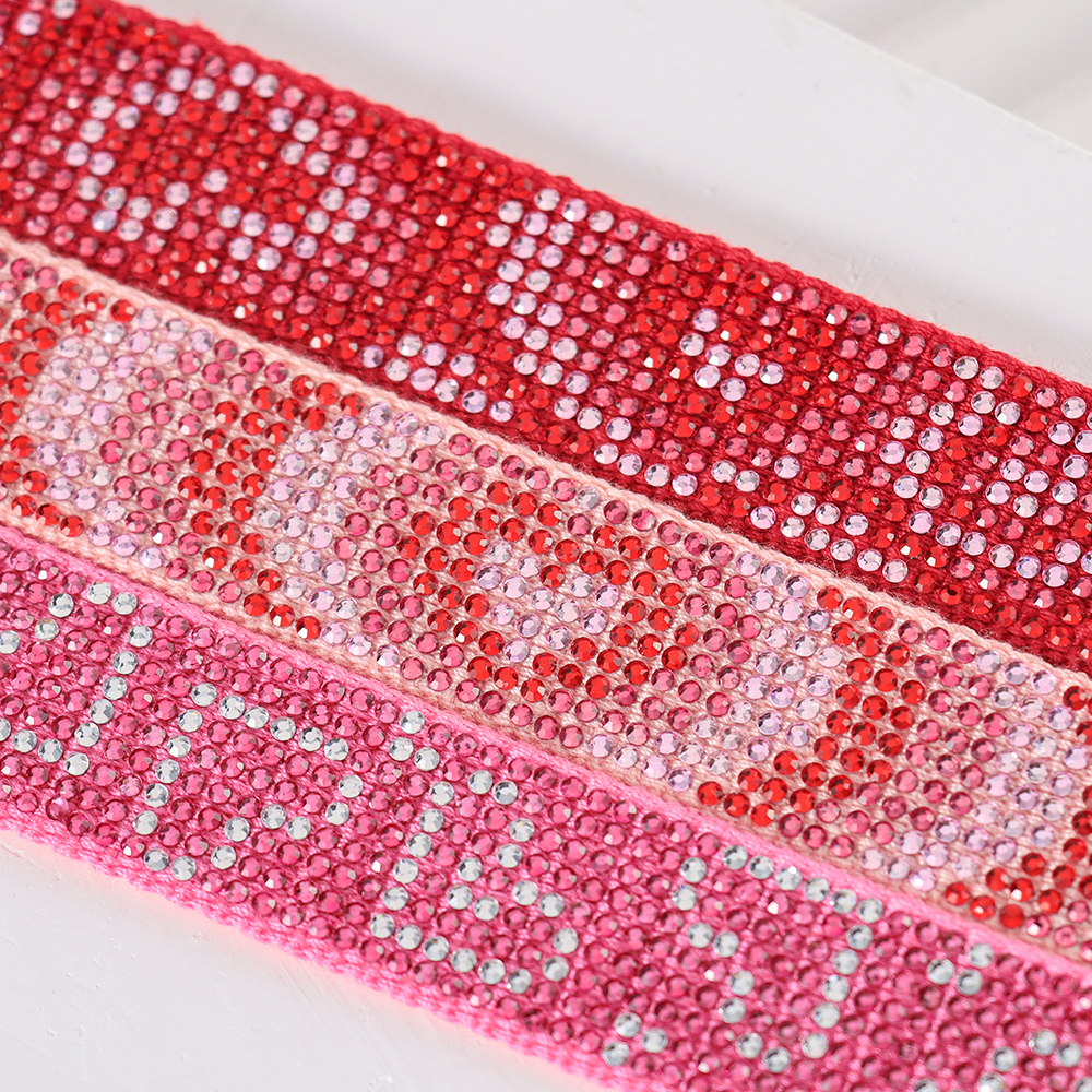 Multi-color Heart Shaped Rhinestone Handmade Tassel Bracelet