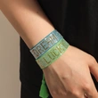 Custom Rhinestone Bracelet – Handmade Tassel Bracelets with Personalized Words or Patterns