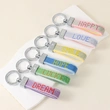 Rhinestone Lettering Keychain – Ideal as a Key Holder, Bag Charm, or ID Card Accessory