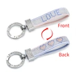 Rhinestone Lettering Keychain – Ideal as a Key Holder, Bag Charm, or ID Card Accessory