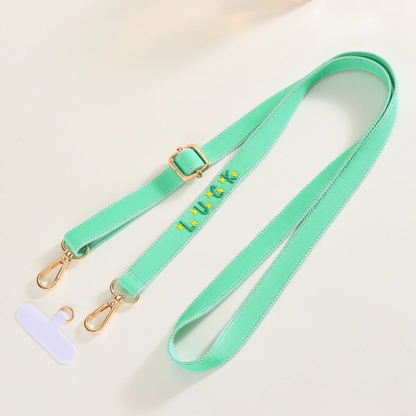 Breathable Embroidered Lettering Lanyard Strap, Bag Strap & Phone Lanyard