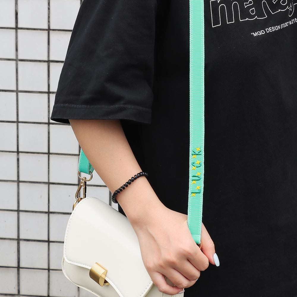 Breathable Embroidered Lettering Lanyard Strap, Bag Strap & Phone Lanyard