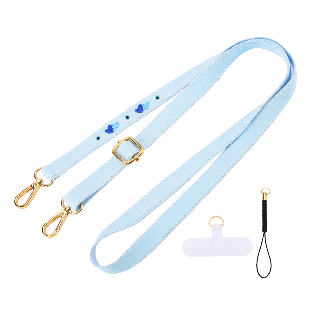 Evil Eye Themed Embroidered Lanyard Strap, Bag Strap & Phone Lanyard