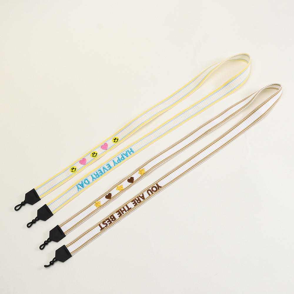 Sunglasses & Eyeglasses Holder Straps for Men Women With Embroidery Words