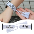 Pet Lovers Apple Watch Strap Woven Tassel Watch Band Series 6 7 8 9 with Adjustable Tassels and Embroidered Pets