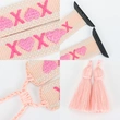Apple Watch Strap XOXO | I LOVE YOU Adjustable Embroidery Woven Watch Band for 10 9 8 7 6 Iwatch Strap