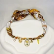 Collar estilo bufanda boho, gargantilla bandana ajustable con corazones, pimientos, estrellas y colgantes de esmalte.