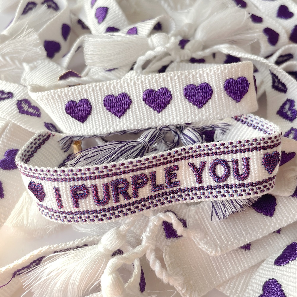 Fan-made BTS inspired Bracelets Saying FAKE LOVE | SPRING DAY | I PURPLE YOU | BOY WITH LUV