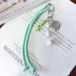  Ocean Vibes Braided Cord Bag Charm, Beach-Themed Keychain with Starfish, Shell & Sea Charms, Cute Purse Backpack Pendant